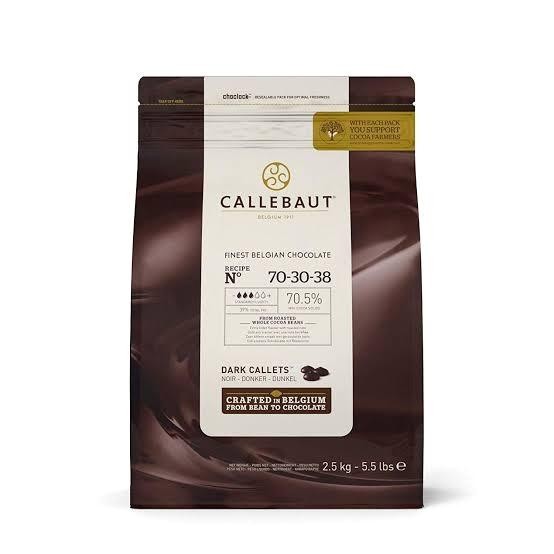 

CALLEBAUT Dark Chocolate Callets Button Couverture 70 70.,5% 200 gr