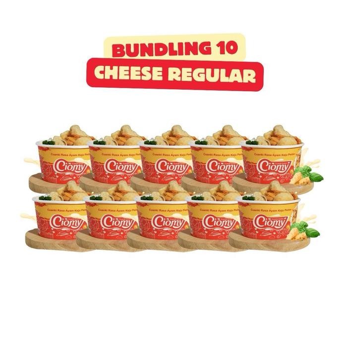 

Ciomy - Cuanki Cheese Cup Reguler 75gr Bundling 10 Bekal Traveling
