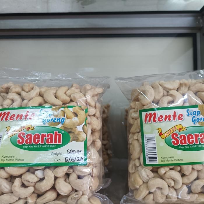 

Kacang Mente /Mete/Mede Super Mentah Ny Siok / Saerah 500gr
