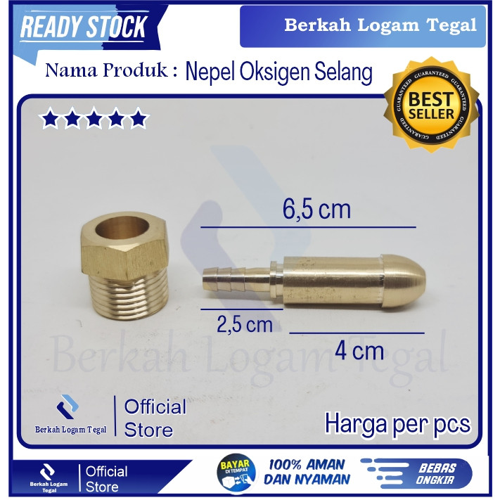 Nepel Selang Tabung Oksigen Nipple Oksigen Berkualitas