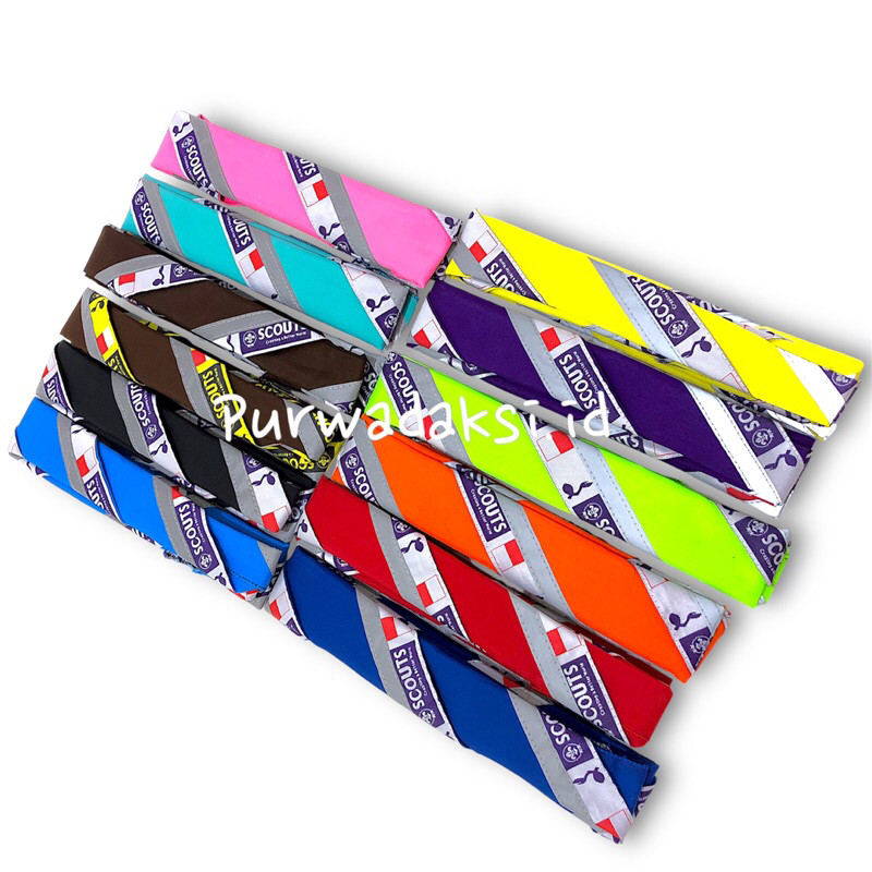 Wosm Bordir,Scarf Pramuka List Scout Wosm Bordir Bukan Sablon  Scraf Scout Pramuka Menyala  Scraf