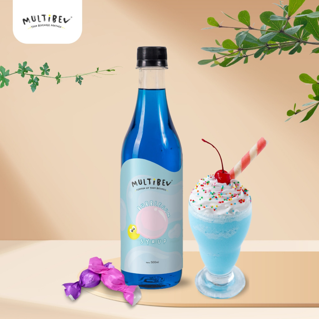 

MultiBev - Syrup Bubblegum Bottle 500ml - Sirup Minuman Rasa Permen Karet