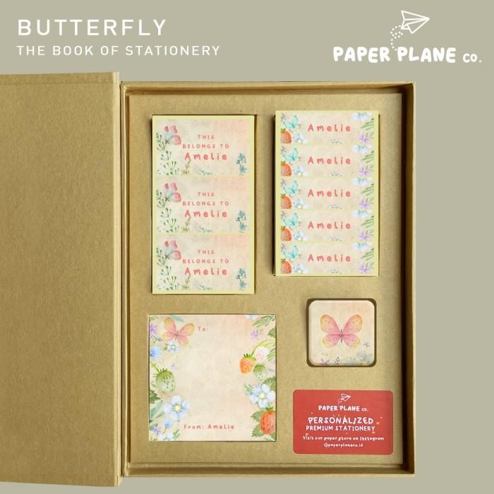 

MASIH ADA.! MINI STATIONERY STICKER GIFT SET "BUTTERFLY GARDEN" HADIAH KADO