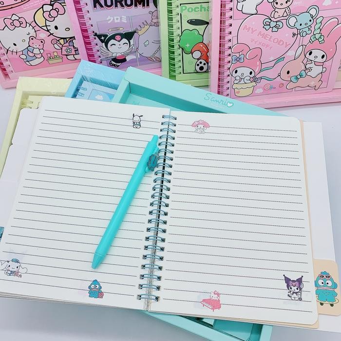 

MASIH READY BUKU PEN SET SANRIO ATK019 NOTEBOOK STATIONARY ALAT TULIS KARAKTER KUROMI MELODY