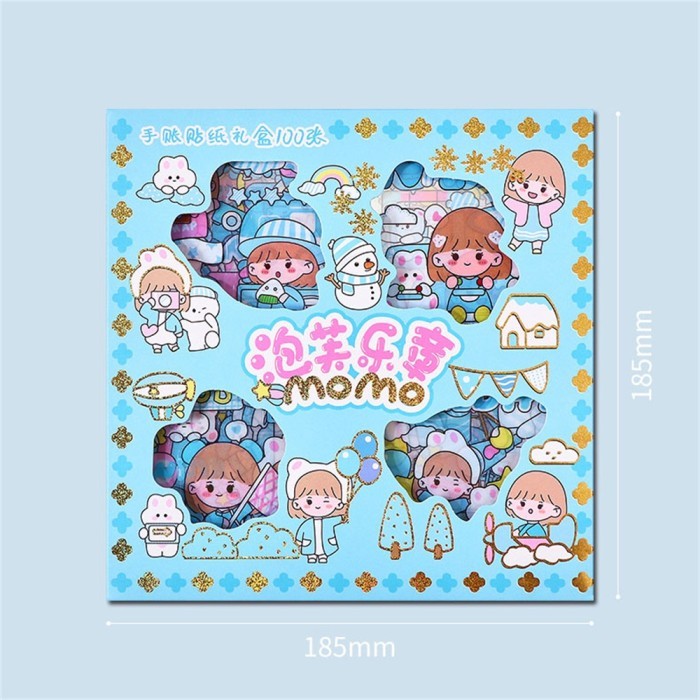

ASLI..! MURAH DONG KARTUN BUKU 100 DIY SCRAPBOOK STIKER MOTIF LEMBAR DIARY LUC