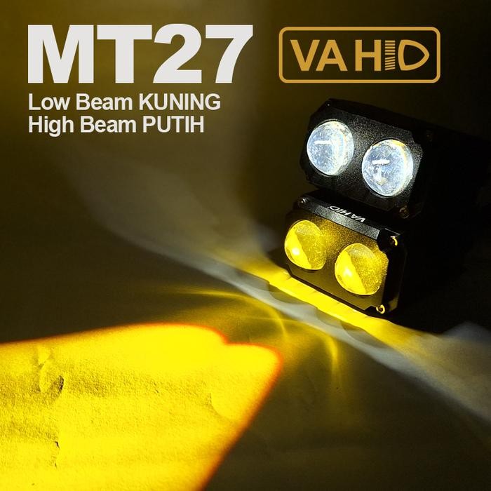 PREMIUM MT27 - Mini Projector Lens 2 Mata Vahid MT27 Mini Projie Driving Lampu Tembak Lampu Foglamp
