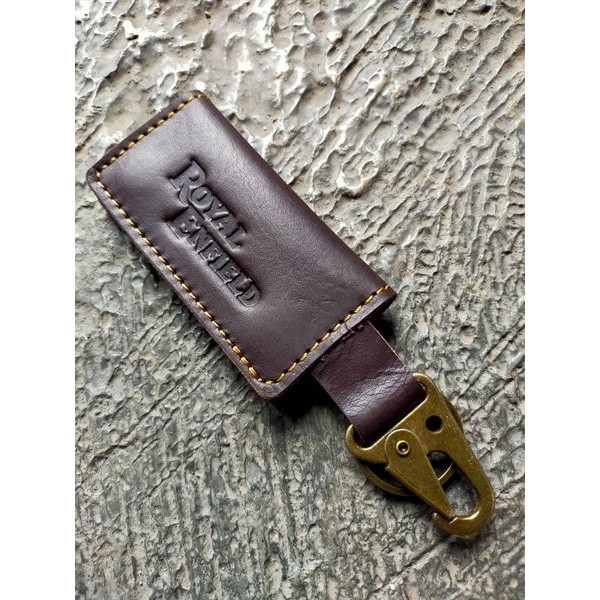 PREMIUM AKSESORIS MOTOR DOMPET STNK ROYAL ENFIELD KULIT SAPI ASLI SPART 5003