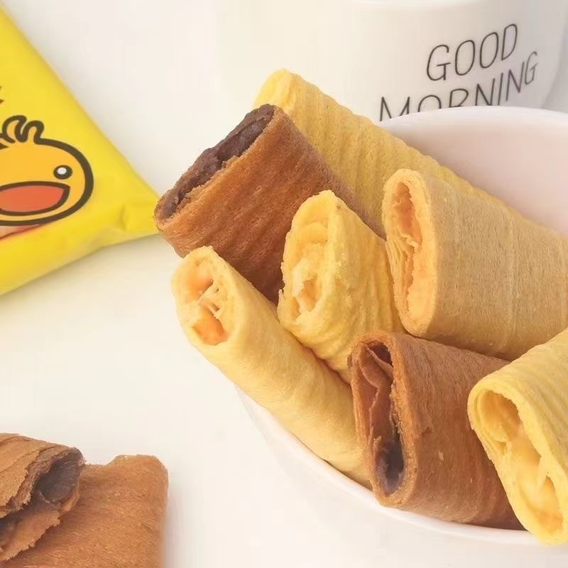 

Kaman Crispy Egg Roll Flavor 218G Rasa Cheese Durian Salted Egg