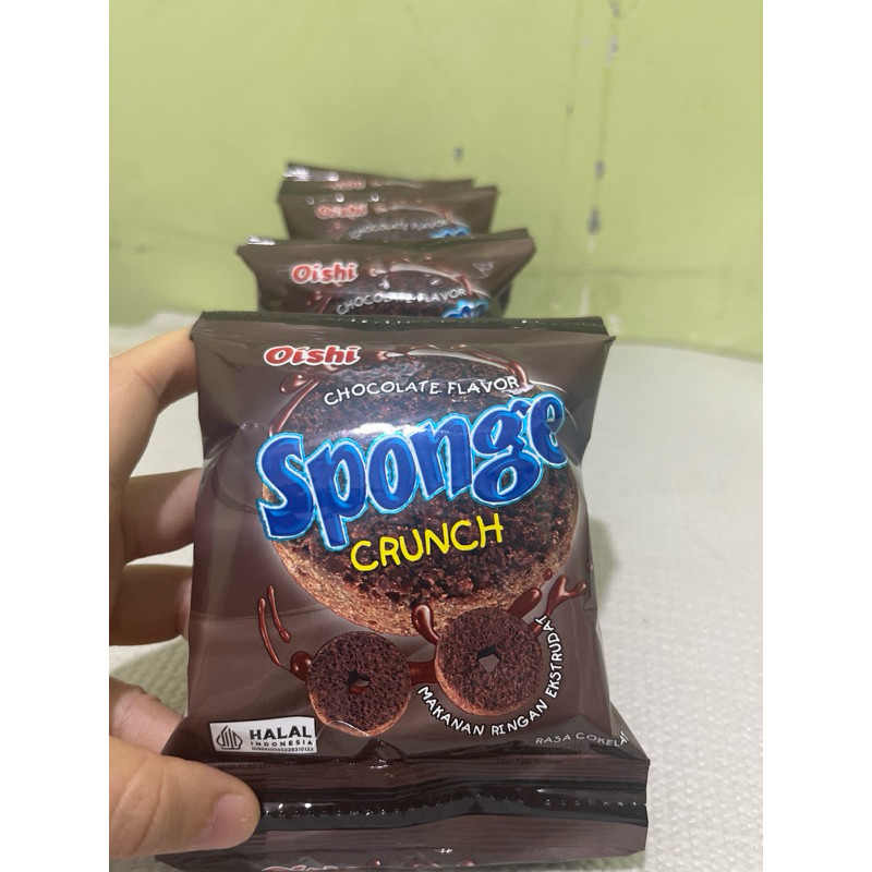 

Oishi Sponge Crunch Coklat (Perpak Isi 20gr x 10 Pcs)