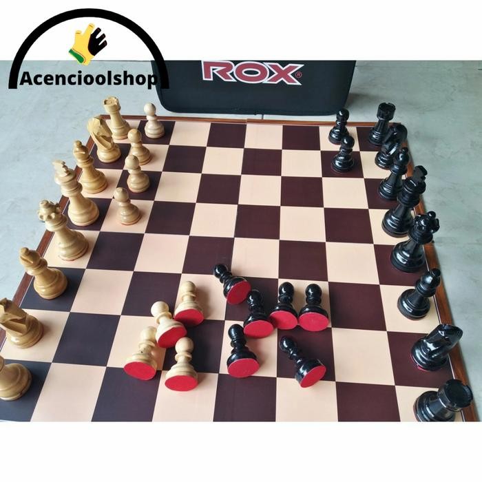 Catur Kayu Percasi Tas ROX - Lipat 4