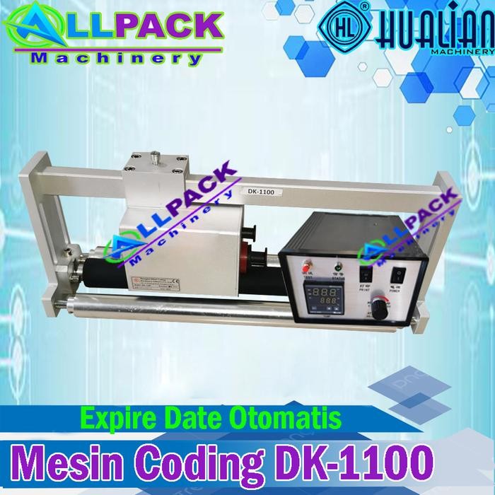Mesin Coding expired date DK-1100 Hot ink Roll alat Cetak kode produk