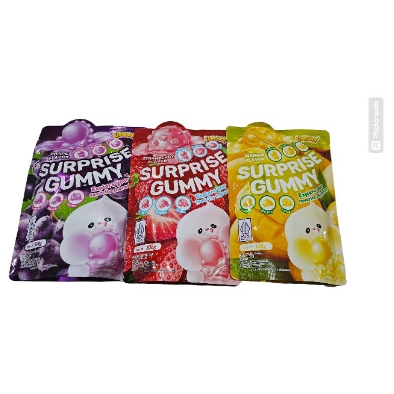 

Surprise gummy aneka rasa Permen susu lunak aneka rasa 108gr