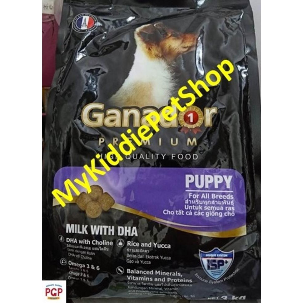 MAKANAN ANAK ANJING DOG FOOD GANADOR PUPPY PREMIUM MILK DHA 3KG SUSU