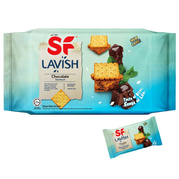 

SF Shoonfatt Lavish Sandwich Crackers Rasa Vegetable Chocolate Cheese Peanut Butter Sandwich Shoon