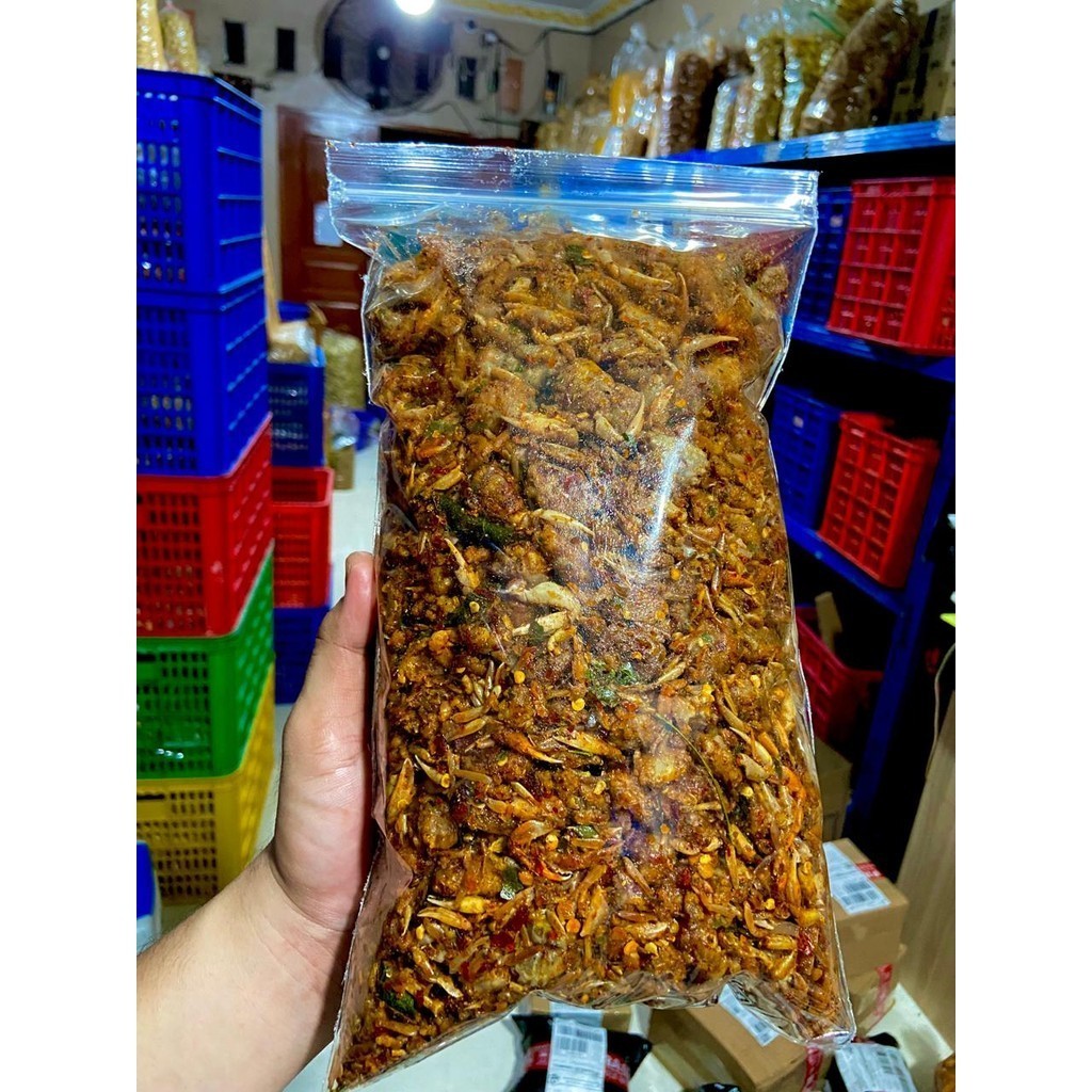 

baby crab 1kg pedas dan jeruk rajungan crispy 1kg