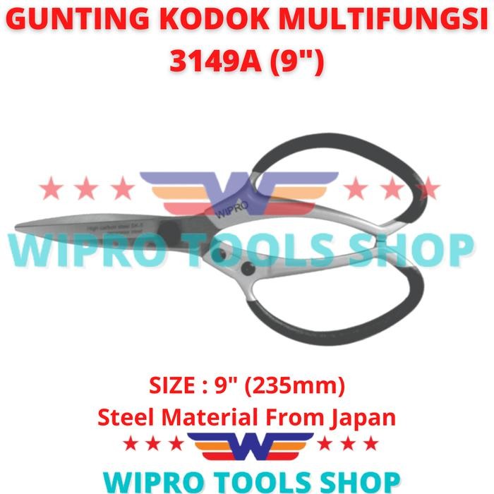 

Wipro Gunting Kodok / Seng / Kain / Serbaguna 9" 3149A