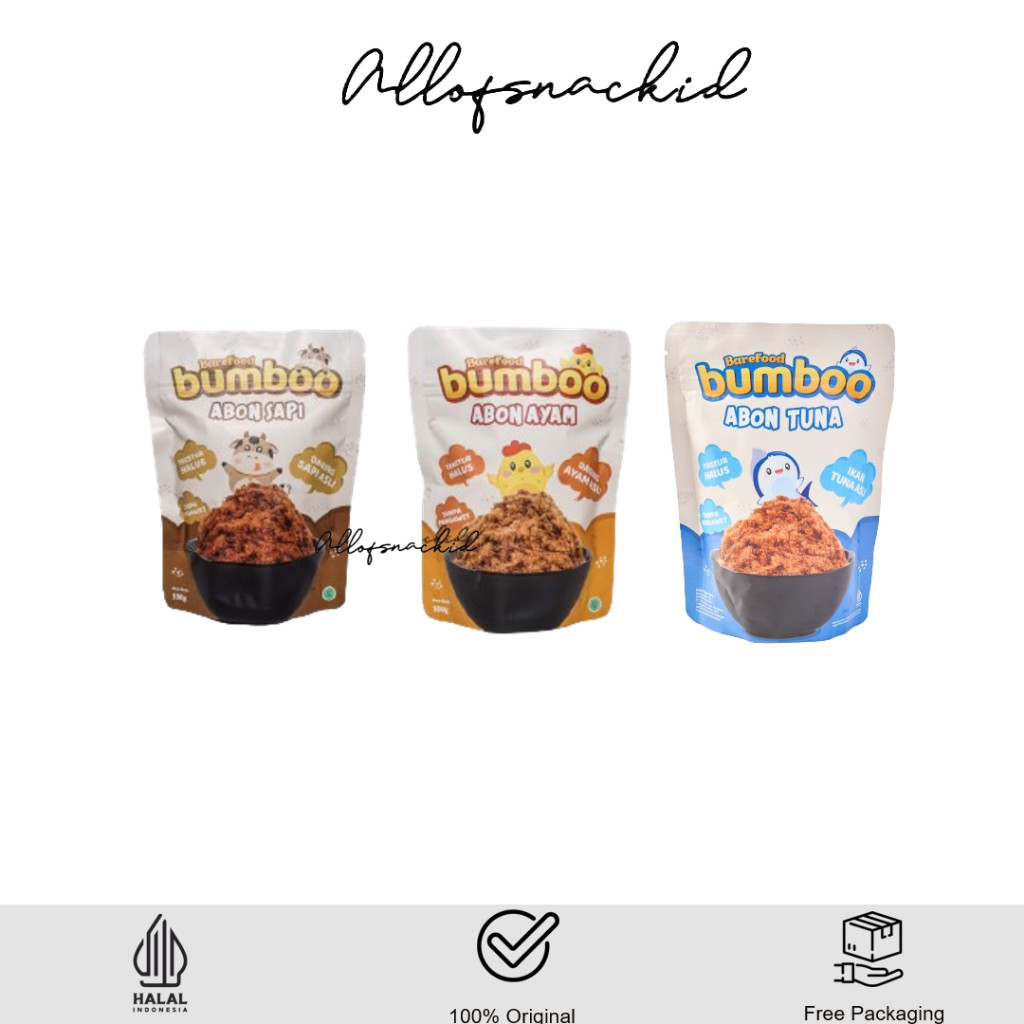 

Barefood - Bumboo - Abon Ayam & Abon Sapi - Tekstur Halus MPASI Si Kecil - Sumber Protein - Tanpa