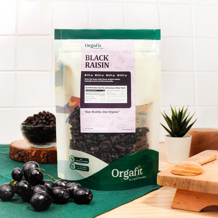 

CARAKA.STORE1 BLACK RAISIN PREMIUM IMPORT USA 500 GRAM / KISMIS HITAM PREMIUM IMPORT USA 500 GRAM