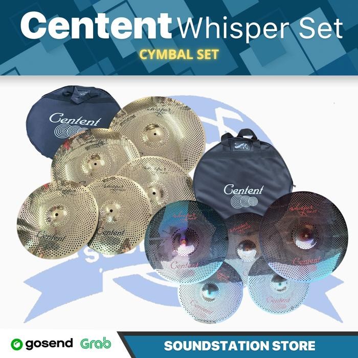 CENTENT WHISPER Silent Cymbal Practice Set 14161820 Simbal Drum