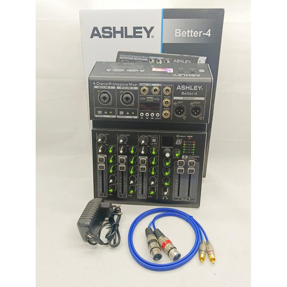 Mixer Ashley Better-4 Mixer Audio Ashley 4 Channel Original Soundcard