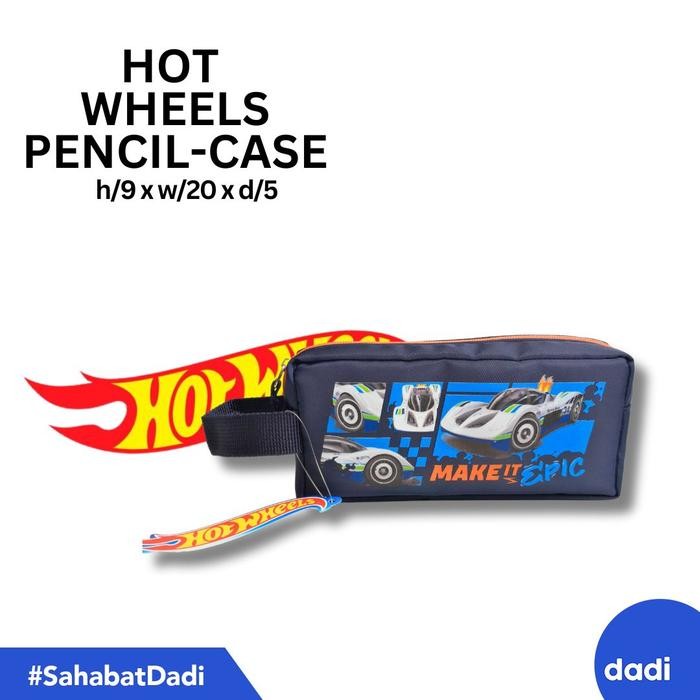

Dadi - Hot Wheels Graphic Blue Pencil Case - Tempat Pensil/Alat Tulis