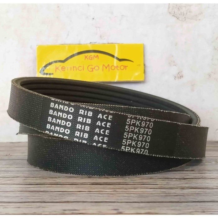 Bando Van Belt 5PK 970 V Belt Fan Belt Alur 5PK-970 Tali Kipas Corolla Gl Twincam Corona Ae92
