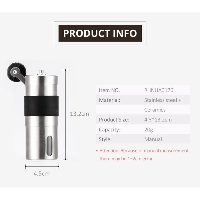 Readyy Alat Penggiling Kopi Manual Coffee Grinder - Peralatan kopi Cafe & Barista