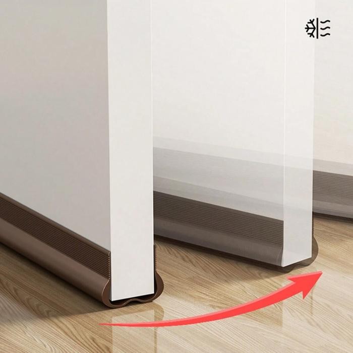 Penutup Celah Bawah Pintu Rumah Lis List Karet Tutup Lubang Penghalang Debu Serangga Kecoa