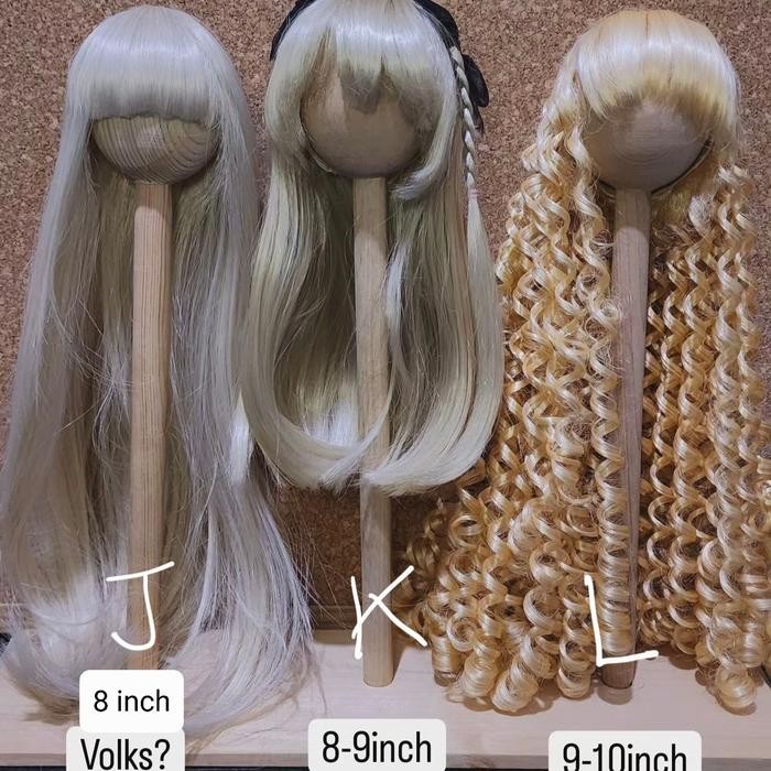 BERAGAM WIG BJD / BONEKA / DOLLFIE MDU