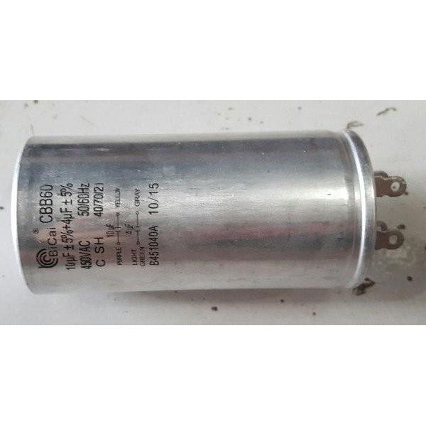 Ready Kapasitor Motor Mesin Cuci Bicai CBB60 10 + 4 uF mF Original