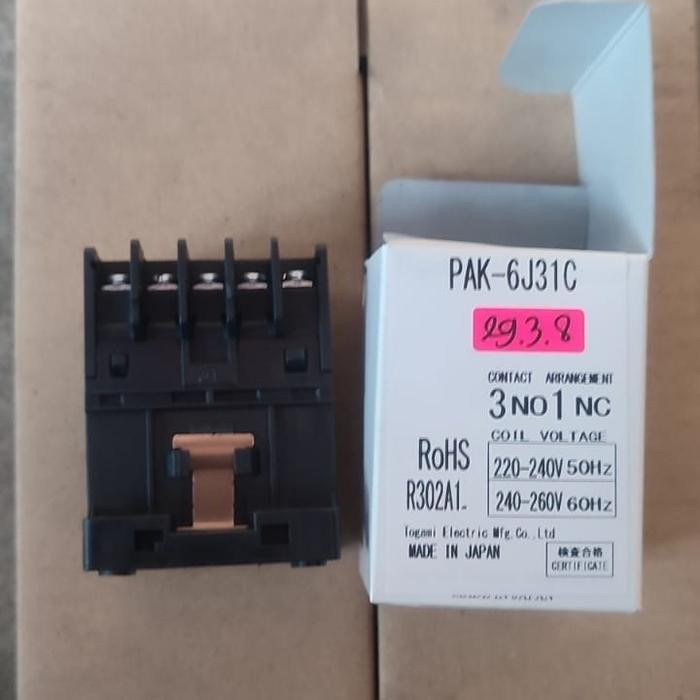 Kontaktor Togami Pak-6J31C - Togami Contactor