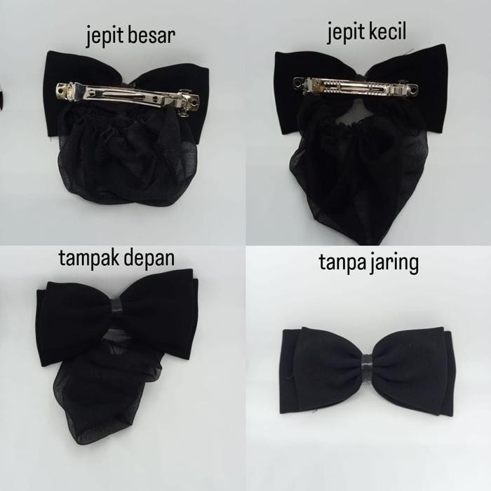 POTONGAN HARGA HARNET JEPIT OTOMATIS HARNET PITA HARNET RAMBUT HARNET HITAM QLH