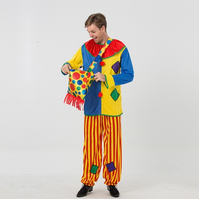 [TERLENGKAP] Kostum badut dewasa clown costume