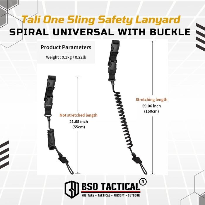 

TALI ONE SLING TACTICAL LANYARD SPRING BELT SAFETY