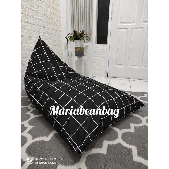 bantal cafe bean bag jumbo dewasa segitiga bantal santai Bean bag