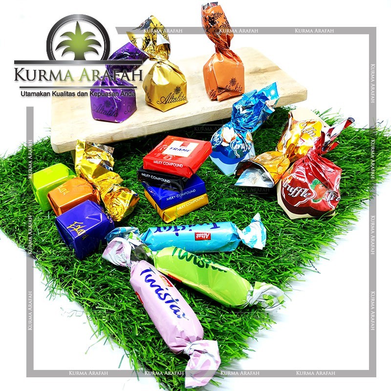 

Coklat Arab Mix Oleh Oleh Haji Cemilan Import Turkey