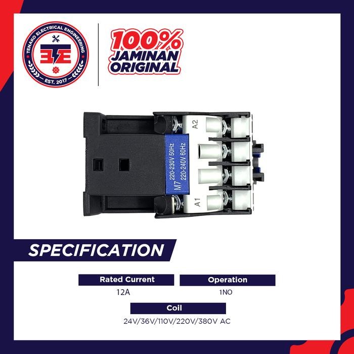 Contactor Cjx2-1210 Kontaktor 12A Kapasitas 12 Amper