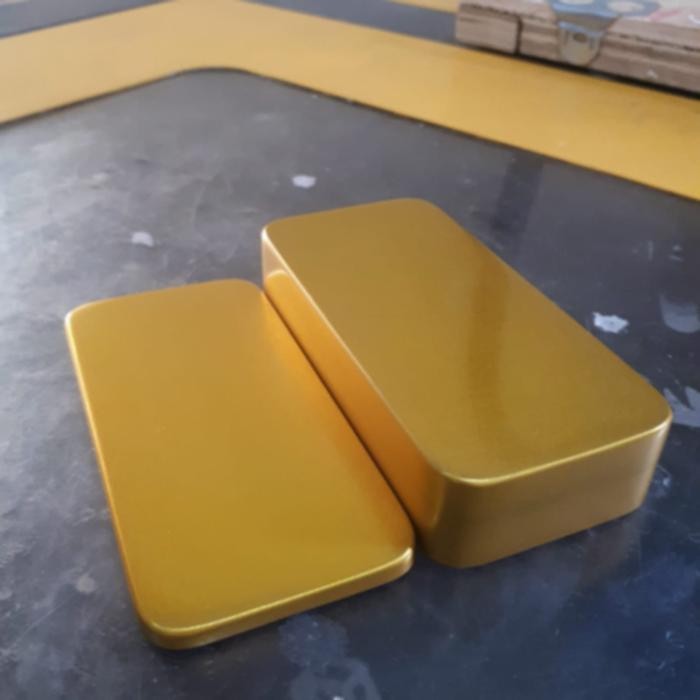 BOX CNC ANODIZED MODEL V3 GOLD NOT HAMMOND 1590G