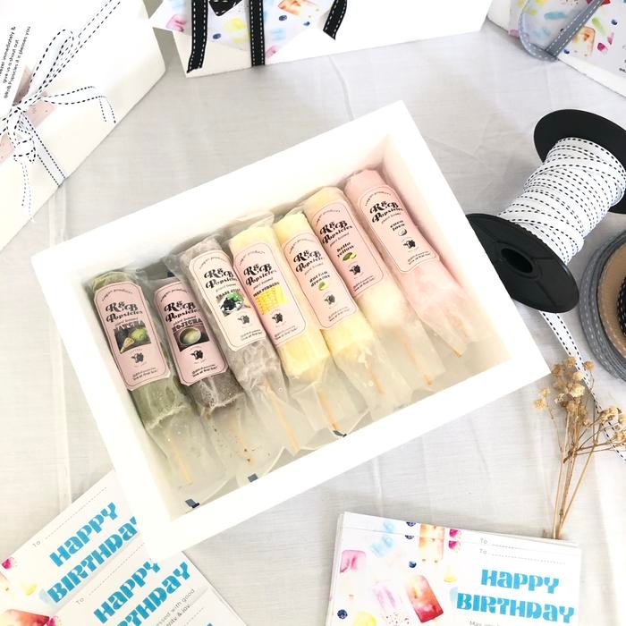 

STEROFOAM BIRTHDAY BOX ISI 1,5 DOZEN POPSICLES