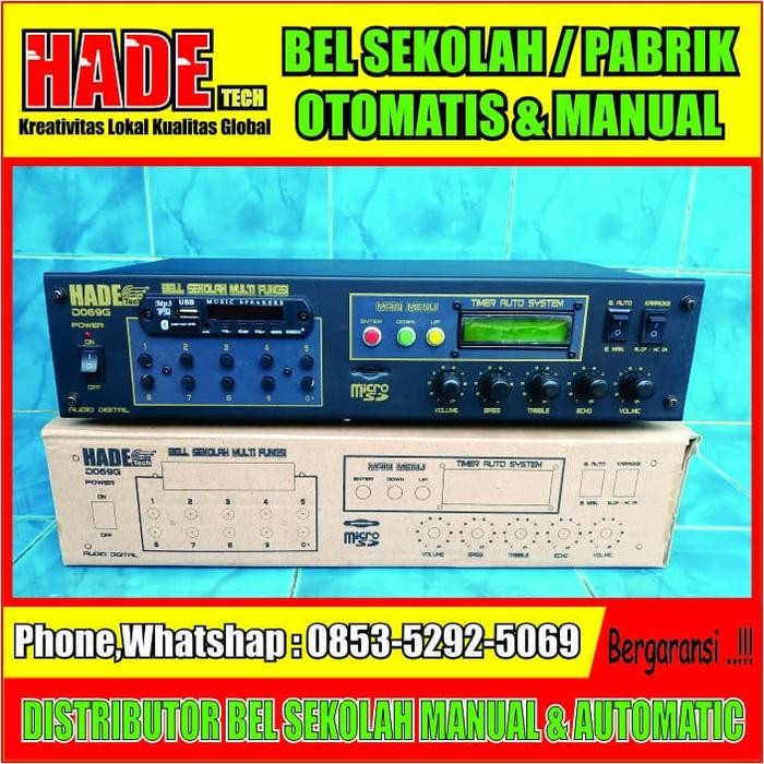 Mantap- Amplifier Bell sekolah otomatis & manual