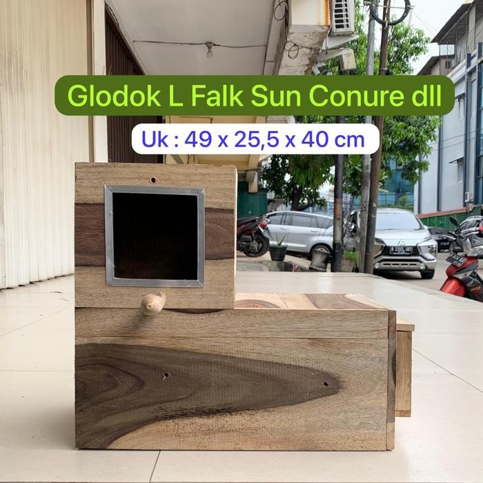 Glodok L Burung Falk Sun Conure Monk IRN Glodok Parrot Kaca KL