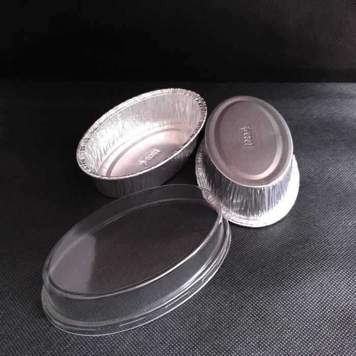 BnYkPilih- Almunium Foil Cup Oval Kode 6301+Tutup/Min Order 10 Pcs