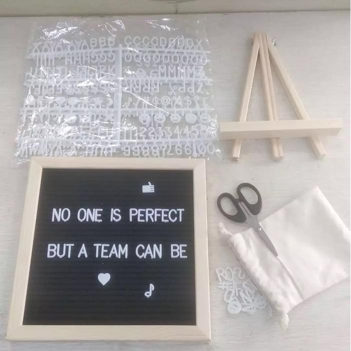 

Ready- Terlengkap 1 Set Felt Letter Board /Changable Felt Letter Board Diy