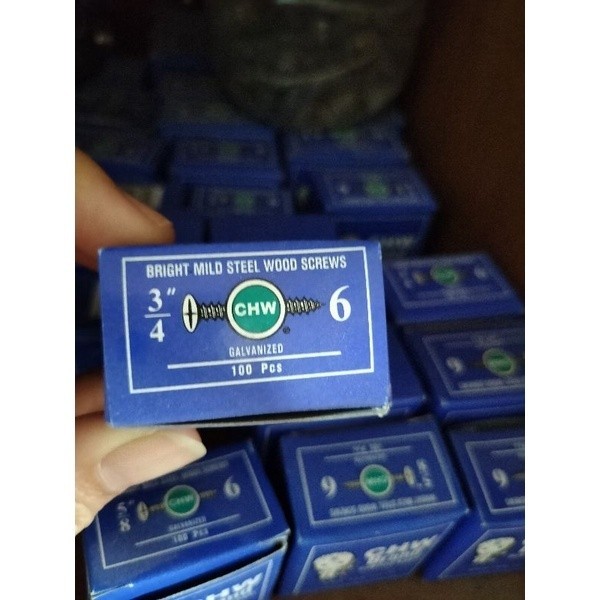 Dexie_Store Sekrup Chw / Sekrup Kayu Harga Per Kotak