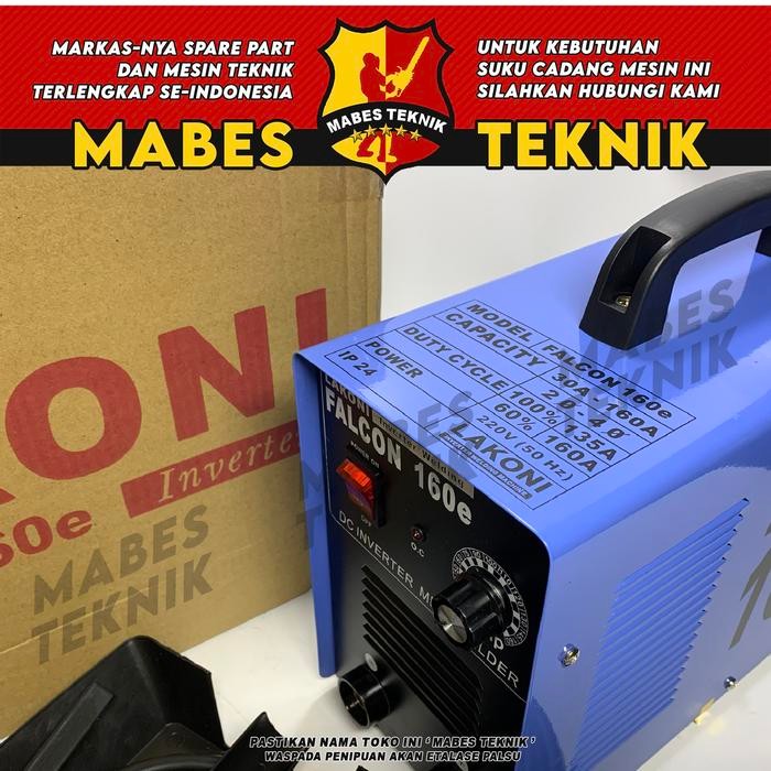 Spesial Mesin Las Listrik Lakoni Falcon 160 E / 160E - Trafo Las 900 Watt 160A