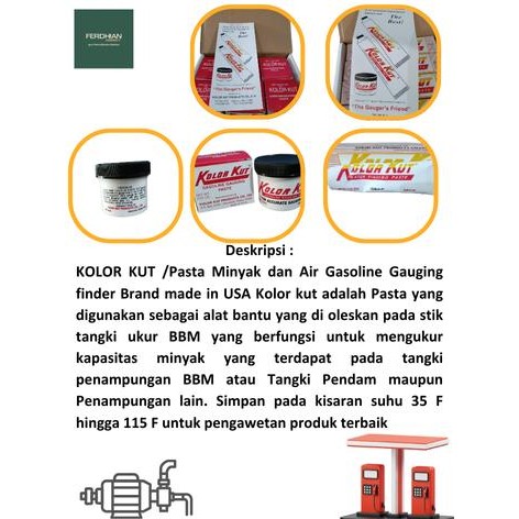 Grosir Pasta Minyak Kolor Kut - Spbu