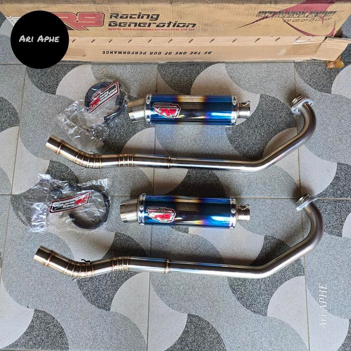 Knalpot R9 New Mugello Original New Jupiter Mx 135 Fullsystem