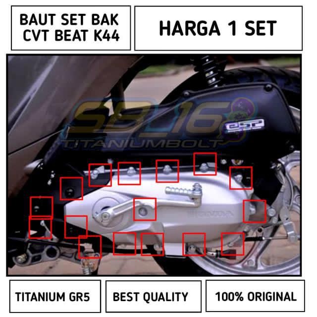 Baut Titanium Cvt Beat/Scopy/Vario/Spacy