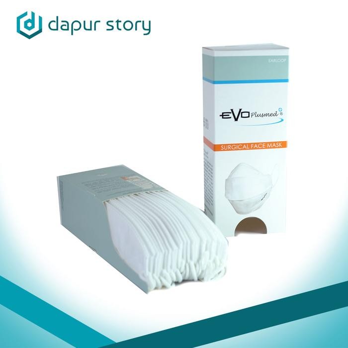 Masker Medis Evo Plusmed 4D Earloop 3ply 1 box isi 25 pcs