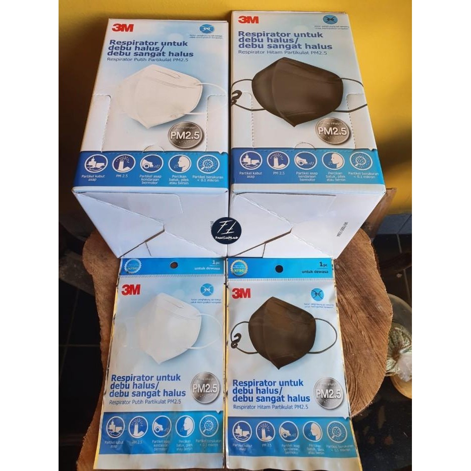 Masker 3M Nexcare Respirator KF94 Non Duckbill KN95 N95 Isi 20 10